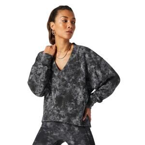 Fabletics Cozy Fleece V-Neck Sweatshirt Women’s Small NWT Soft Warm